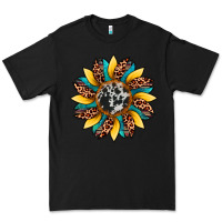 Black sunflower cowhide leopard Premium Tee - Artiststas