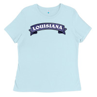 Baby Blue louisiana Ladies Tee - BarkalooDesign