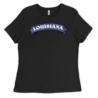 Black louisiana Ladies Tee - BarkalooDesign