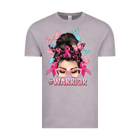 Vintage Zinc Warrior Cancer messy bun Cancer Awareness Vintage Tee - HowdyJamesFarm