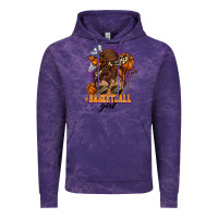 Cloud Purple Messy bun Basketball girl Vintage Hoodie - HowdyJamesFarm