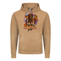 Messy Bun Basketball Girl Vintage Hoodie | Teevron