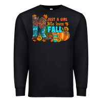 Black jusa a girl who loves fall Premium Sweatshirt - Artiststas