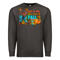 Smoke jusa a girl who loves fall Premium Sweatshirt - Artiststas