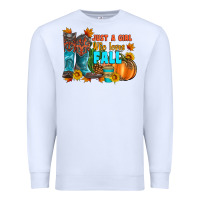 White jusa a girl who loves fall Premium Sweatshirt - Artiststas