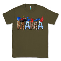 Army Green Boy Mama Classic Tee - texasbilliewilder