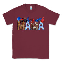 Burgundy Boy Mama Classic Tee - texasbilliewilder