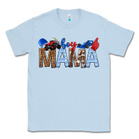 Dusty Blue Boy Mama Classic Tee - texasbilliewilder