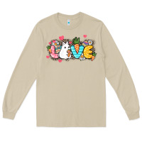 Mushroom Love Easter Day Long Sleeve Tee - HowdyJamesFarm