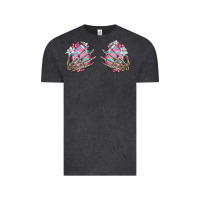 Vintage Black easter hands skeleton Vintage Tee - Jasminsmagicworld