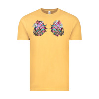 Vintage Mustard easter hands skeleton Vintage Tee - Jasminsmagicworld