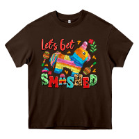 Chocolate Brown let's get smashed Heavy Core Tee - LillyAllenDesigns