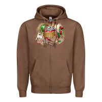 Chestnut Christmas Elf Zipper Hoodie - CowhideDigitalArt