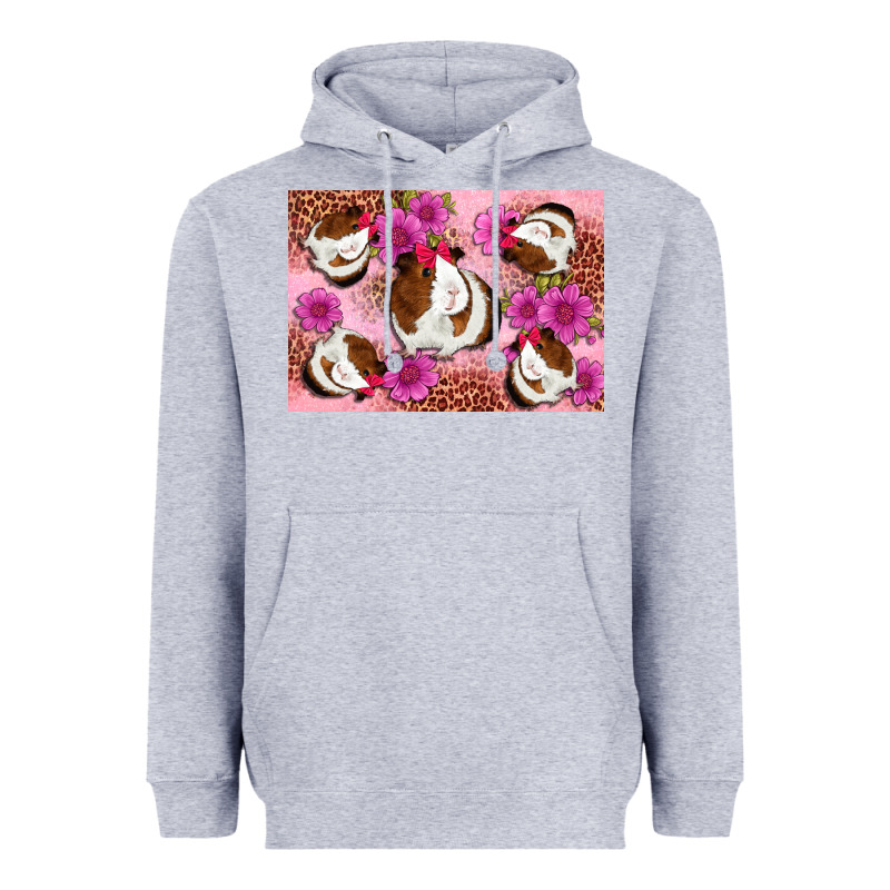 Guinea Pig Flowers Heavyweight Hoodie by Artiststas | Teevron
