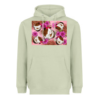 Matcha Guinea pig flowers Heavyweight Hoodie - Artiststas