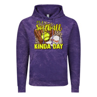 Cloud Purple It's a Softball kinda day leopard Vintage Hoodie - HowdyJamesFarm