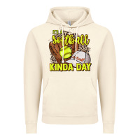 Vintage Artic It's a Softball kinda day leopard Vintage Hoodie - HowdyJamesFarm