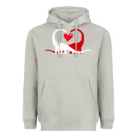 Moon Dust funny hearts love dinosaur valentine s day gift boys girls Heavyweight Hoodie - minhPixels