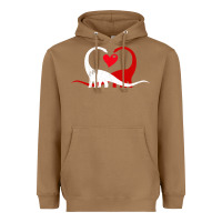 Toasted Coconut funny hearts love dinosaur valentine s day gift boys girls Heavyweight Hoodie - minhPixels