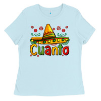 Baby Blue Cuanto my fourth mexican birthday Ladies Tee - Jasminsmagicworld