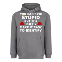 Storm You Can'T Fix Stupid But The Hats Make It Easy To Identify Heavyweight Hoodie - minhPixels