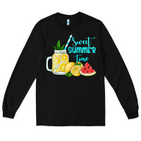 Black sweet summer time no background Long Sleeve Tee - Jasminsmagicworld