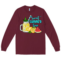Burgundy sweet summer time no background Long Sleeve Tee - Jasminsmagicworld
