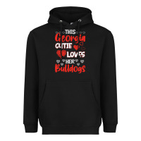 Black this georgia cutie loves her bulldogs fun football Heavyweight Hoodie - minhPixels