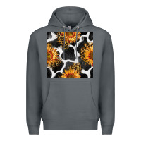 Rock cowhide leopard sunflower seamless pattern Premium Hoodie - BundleAndBundleShop