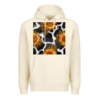 Sandshell cowhide leopard sunflower seamless pattern Premium Hoodie - BundleAndBundleShop