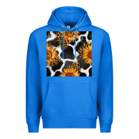 True Royal cowhide leopard sunflower seamless pattern Premium Hoodie - BundleAndBundleShop