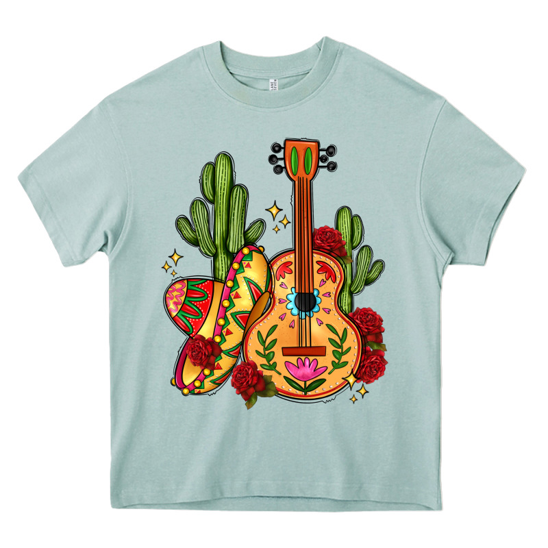 Mexican Guitar Heavy Core Tee by LillyAllenDesigns | Teevron