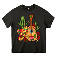 Asphalt mexican guitar Heavy Core Tee - LillyAllenDesigns