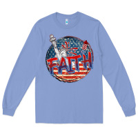 Colony Blue faith usa Long Sleeve Tee - CowGirlArtShop