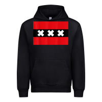 Black amsterdam flag souvenir heritage travel gift t shirt Urban Hoodie - minhPixels