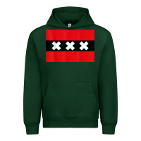 Forest Green amsterdam flag souvenir heritage travel gift t shirt Urban Hoodie - minhPixels