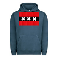 Pigment Midnight Navy amsterdam flag souvenir heritage travel gift t shirt Urban Hoodie - minhPixels