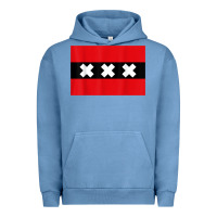 Pigment Pebble Blue amsterdam flag souvenir heritage travel gift t shirt Urban Hoodie - minhPixels