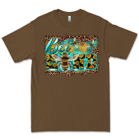 Cacao bee kind with sunflower and leopard background Premium Tee - Artiststas