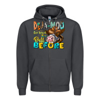 Smoke Deja Moo I've Heard Tih Bull Before Zipper Hoodie - CowhideDigitalArt