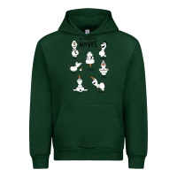 Forest Green Frozen 2 Olaf My Signature Moves Urban Hoodie - minhPixels
