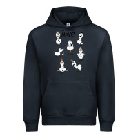 Navy Frozen 2 Olaf My Signature Moves Urban Hoodie - minhPixels