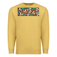 Antique Gold Santa skeleton christmas Premium Sweatshirt - Artiststas