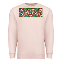 Pale Pink Santa skeleton christmas Premium Sweatshirt - Artiststas