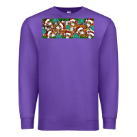 Purple Santa skeleton christmas Premium Sweatshirt - Artiststas