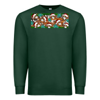 Sports Green Santa skeleton christmas Premium Sweatshirt - Artiststas