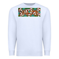 White Santa skeleton christmas Premium Sweatshirt - Artiststas