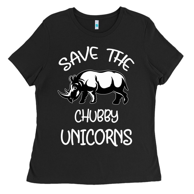 Save The Chubby Unıcorns Ladies Tee by Bettercallsaul | Teevron