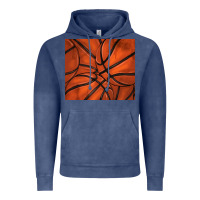 Vintage Denim distressed basketball pattern Vintage Hoodie - TumblerDesignByShophia