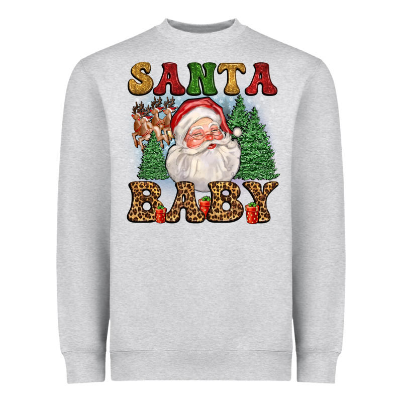 Santa Baby Heavyweight Sweatshirt by FaDigitalArtStudio | Teevron